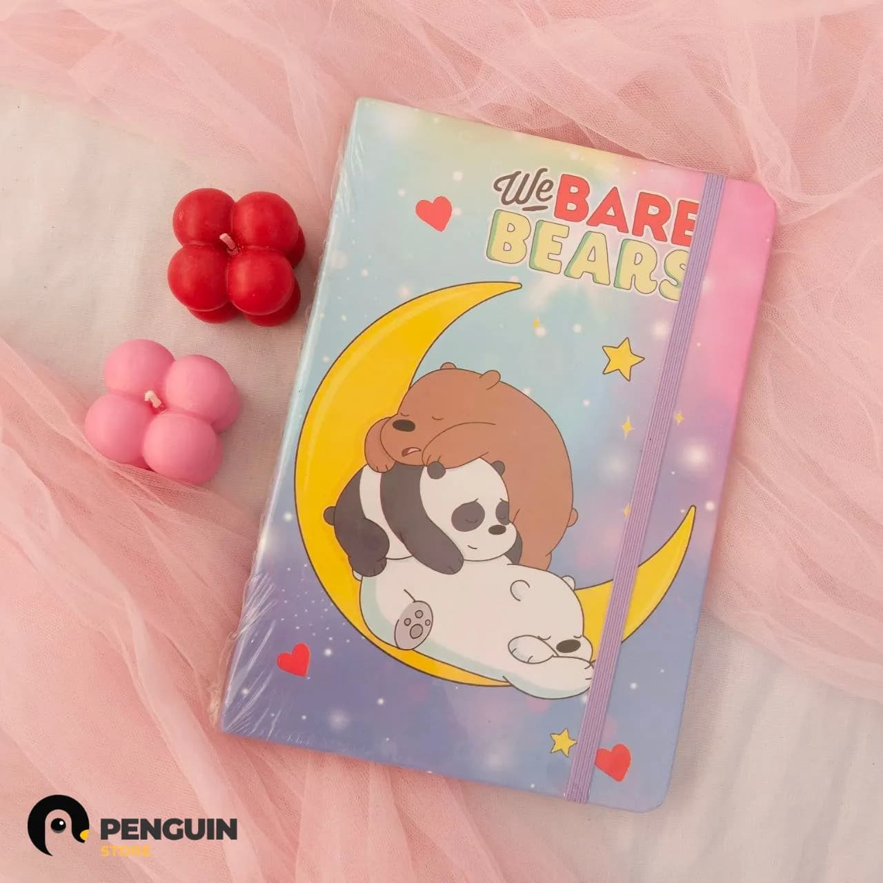 أجندة الدببة الثلاثة بالأستيك الموف 🌙✨